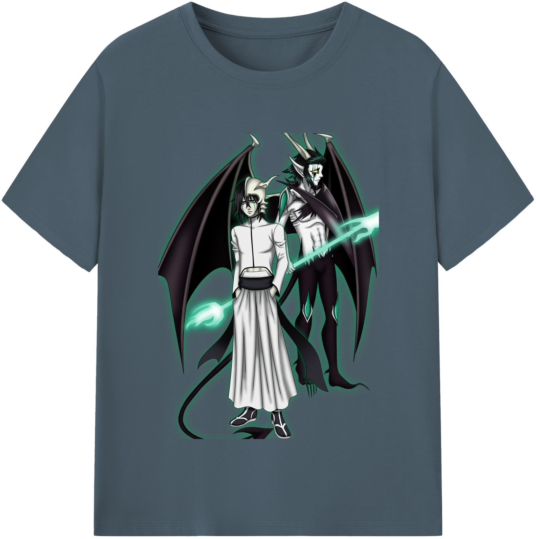 （画像用） ブリーチ ウルキオラ·シファー BLEACH Ulquiorra cifer 綿100％半袖Tシャツ（フロントプリント）